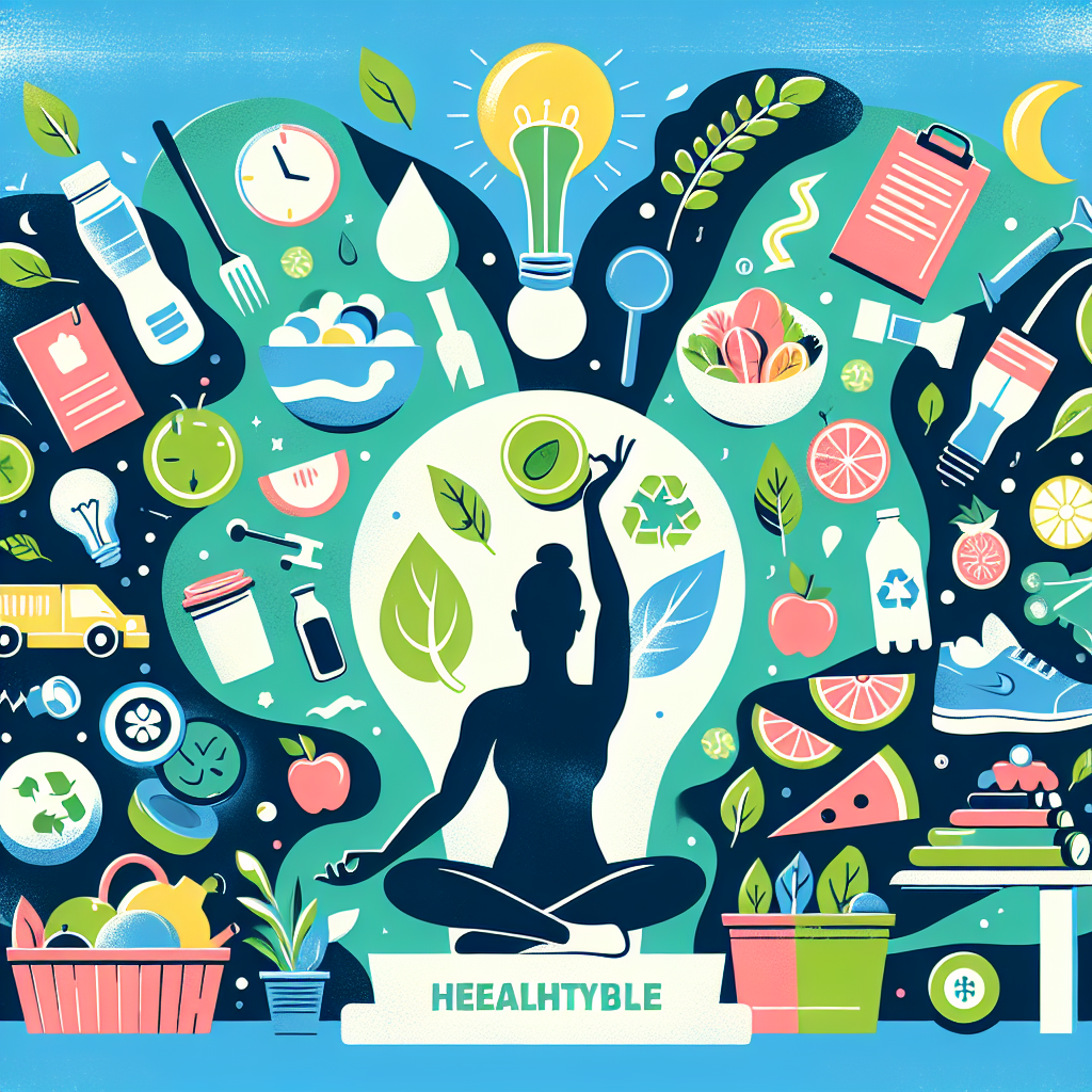 Poster Kreatif untuk Mendorong Gaya Hidup Sehat Berkelanjutan